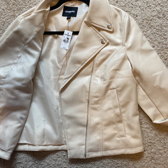 ✨HP✨NWT Express Faux Leather Moto Jacket - Picture 13 of 16